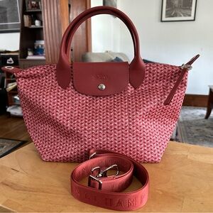 La Pliage Small Crossbody Bag, Antique Pink